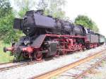 BR 50 3636 im Bahnhof Korntal-Mnchingen bei der Abfahrt nach Schwieberdingen