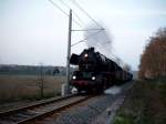 Chemnitzer 50 3648 auf der Citybahnstrecke Chemnitz-Stollberg/Sachs. Hier kurz vor Hp.Adorf/Erzg.