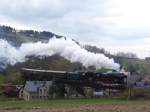 BR 50 3648-8 des SEM auf der Bergfahrt von Markersbach nach Scheibenberg.