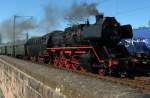 BR 50 3552-2  Bebra macht Dampf  Sonderzug am 11.05.2008 bei Hnfeld in Richtung Fulda