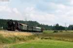 50 2740 der UEF mit dem DPE 88811 (Lffingen-Seebrugg) bei Rtenbach 9.8.09