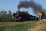 50 0072 am 27.09.2009 Einfahrt Pfaffenhausen. Frher ging es rechts ber die Bundesstrae nach Kirchheim.