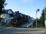 Am 23.August 2009 machte der VSE eine Sonderfahrt nach Dresden. Zuglok war die Vereinsdampflok 50 3616. Aufgenommen wurde der Zug kurz nach dem Bahnhof Zwnitz.