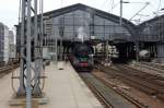 Ein in zwischen sehr seltenes Bild, eine Dampflok im Bahnhof Berlin Friedrichstrae. 50 3708-0 steht Heute zum letzten mal in Berlin mit dem  Zug der Erinnerung  in einem Berliner Bahnhof. 21.05.2010