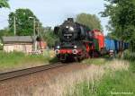 50 3610-8 und 202 822-3 am Posten 45 in Klitten mit einem ca.