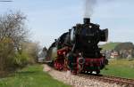 50 2988 und 86 333 mit dem Lr 1404 (Ftzen-Zollhaus Blumberg) in Ftzen 28.4.12