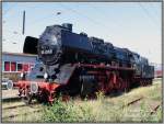 Lok 50 3517 war neben 52 8170 ein Star des alljhrlichen Bahnhofsfestes des Brandenburgischen Eisenbahnmuseums in Falkenberg/E. Leider hat sie zur Zeit keine Treibstangen, sonst steht sie jetzt im Lokschuppen III in Falkenberg/E.