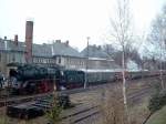 BR 50 3616-5 mit VSE Sonderzug im Bf Thalheim/erzg.