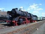 BR 50 3690 DR Neuenmarkt-Wirsberg, DDM Deutsches Dampflokmuseum 10-05-2008 - Bahnvideos in Youtube - http://www.youtube.com/user/cortiferroviariamato/videos - Auch 103 245 mit altes Logo und CNL in