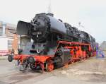 Am Tag der offenen Tür im Bahnbetriebswerk Stendal am 21.09.2013 gab es im Freigelände auch die angefeuerte 50 3708-0 zu bewundern.