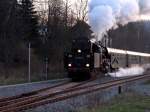 50 3648 verlsst abends den Bahnhof Burkhardtsdorf Ri Chemnitz, 07.04.07