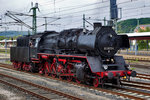 Auf Rangierfahrt im Bahnhof Eisenach befindet sich die Güterzugsdampflokomotive 50 0072-4  Bild vom 16.9.2016