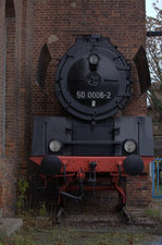 50 0006-2, 1985 verschrottet als  Denkmal in Halle G.