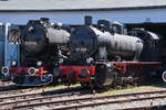 Die Dampflokomotiven 57 3525 & 52 3548-6 waren Anfang Juni 2019 im Bayerischen Eisenbahnmuseum Nördlingen zu sehen.