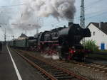 Die Nördlinger 52 8168-8 bei der Ausfahrt mit einem Sonderzug nach Gunzenhausen das Foto entstand am 24.4.2011 