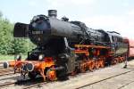 Die Kohlenstaublok 52 9900-3, ein Gastfahrzeug aus Halle, am 05.06.2011 im Eisenbahnmuseum Schwarzenberg.