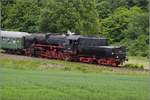 Bahnfest in Königstein. 52 4867 zieht den Zug von Schnaidhain Richtung Höchst. Mai 2018.