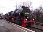 52 7596 im Bahnhof Tbingen, kurz bevor sie das letzte Mal auf groe Reise gehen wird.