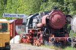 Dampflok BR 52 des Eisenbahnmuseums Radevormwald-Dahlhausen (Bergische Bahnen Frderverein Wupperschiene e.V.) wird zur Zeit optisch aufgearbeitet (die Lok ist nicht fahrfhig).