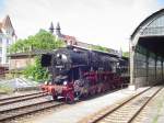 Anlsslich der Lbauer Maschinenhaustage 2007 kam am 15.Mai die 52 8080-5 nach Grlitz, hier beim Umsetzen.