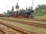 BR 52 mit Gterzug in Schneweide, Oktober 2007