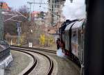 BR 52 8079-7 vor dem Saale-Elstertal-Express in Leipzig-Gohlis. 22.03.08