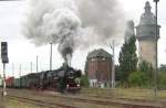 BR 52 mit Gterzug bei sehr schlechten Wetter Okt. 2007 im RAW Schneweide