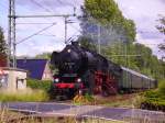 52 8079-7 mit dem Sonderzug nach Niebll. Dort wird sie im Sommer die Zge der NEG bespannen. Elmshorn, 12.06.08