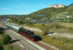 DR 52 8154-8 mit dem DPE 84196 von Freyburg (Unstrut) nach Leipzig-Plagwitz im Bf Freyburg; 13.09.2008