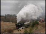 Durchfahrt von 52 8079-7 hinter Hradiste v Chechach am 07.03.2009