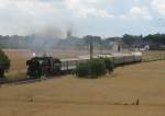 Dampflok 52 8079 auf dem Weg nach Niebll (hier bei Nienburg/Weser).