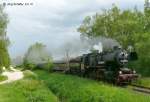 Zur 175-Jahr-Feier deutscher Eisenbahnen im Nrdlinger Museum pendelten auch Dampf-Sonderzge nach Dinkelsbhl.