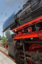 Detail von 52 8134-0 der Eisenbahnfreunde Betzdorf. Am 21.08.2011 im Bf Niederlahnstein.