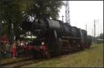 Beim 8. Berliner Eisenbahnfest im Bw Schneweide am 10.09.2011 stand 52 8184-5 fr Gro und Klein fr Fhrerstandsmitfahrten zur Verfgung.