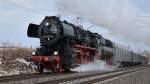 18.02.2012 Sonderfahrt der Leipziger Eisenbahnfreunde, hier bei Werdau Nord.