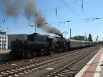 Der Sonderzug aus Berlin-Schneweide gezogen von 03 1010 und geschoben von 52 8177 - Dresden Hbf., 19.08.2006
