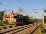 EMBB 52 8154-8 als DbZ 91411 von Leipzig-Plagwitz zu den Meininger Dampfloktagen, am 06.09.2013 in Erfurt Bischleben.