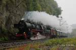 52 8134-0 mit einem Sonderzug am 29.06.2014 in Gevelsberg und fuhr weiter nach Wuppertal Oberbarmen.