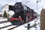 03.04.2015, 52 8131-6, Osterfahrten auf der Zellwaldbahn zwischen Nossen und Freiberg (Sachs.) - hier in der Einfahrt Großvoigtsberg