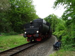 Historische Eisenbahn Frankfurt am Main 52 4867 Tender vorraus am 16.05.16 beim Dampfspektakel im Taunus bei Königstein