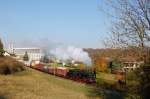 57 2770 mit Gterzug bei Schalchen am 18.10.2008