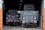 Die Schlepptender der Dampflokomotiven 57 3297 und 50 3628-0.