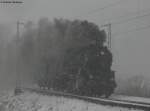 58 311 der UEF auf berfhrungfahrt von Ettlingen West nach Rottweil bei starkem Schneetreiben am km 70,0 22.3.08