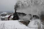 58 311 mit einem Fotogterzug bei Viernau (Thringer Wald), 21.02.09