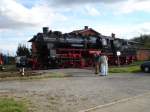 Dampflok BR 58 311 bei den Dampflokfahrten auf der SWEG Strecke Meckesheim-Hüffenhardt am Samstag den 21.10.2006 in Hüffenhardt beim rangieren