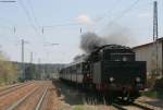 58 311 mit dem ihren Lr von Rottweil nach Triberg bei der Durchfahrt St.Georgen(Schwarzw) am 4.5.08