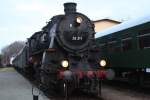 58 311 am Museumsbahnsteig in Schwarzenberg.