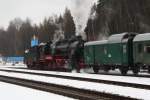 58 311 am 28.03.09 im Bahnhof Johangeorgenstadt. (Scheineinfahrt)