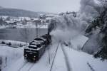 58 311 auf Fahrt von Seebrug nach Titisee im Schwarzwald bei Bahnhof Schluchsee  am 28.12.2014