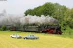 58 311 mit dem DPE *** (Ettlingen West-Mühlacker) bei Ölbronn, 17.05.2015.